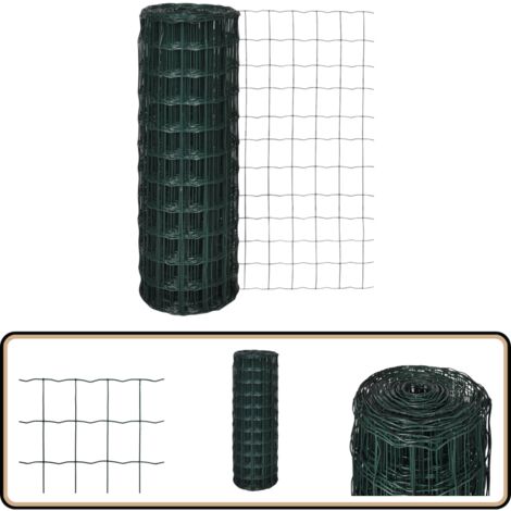 Gartenzaun Gitterzaun gitter 25x1,2m Maschendraht - Gartenzaun - Maschendrahtzaun - Metallzaun - Stabiler Zaun - Gartenzäune