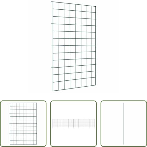 Gartenzaun - Teichzaun Set 8 pcs Grün 50 x 80 cm Stahl
