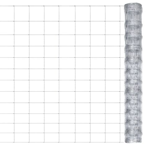 Gartenzaun Verzinkter Stahl 50x1,25 m Silbern