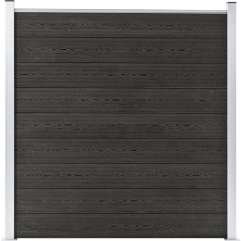 Gartenzaun WPC 180×186 cm Grau CFW713944