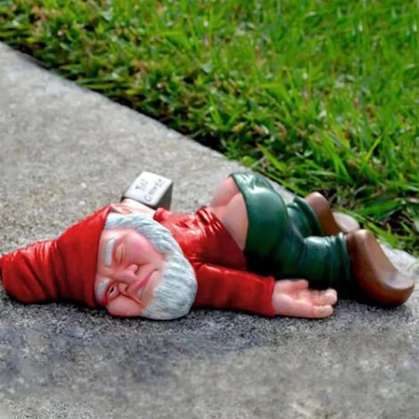Gartenzwerg Figur – Lustige Garten Deko Rot