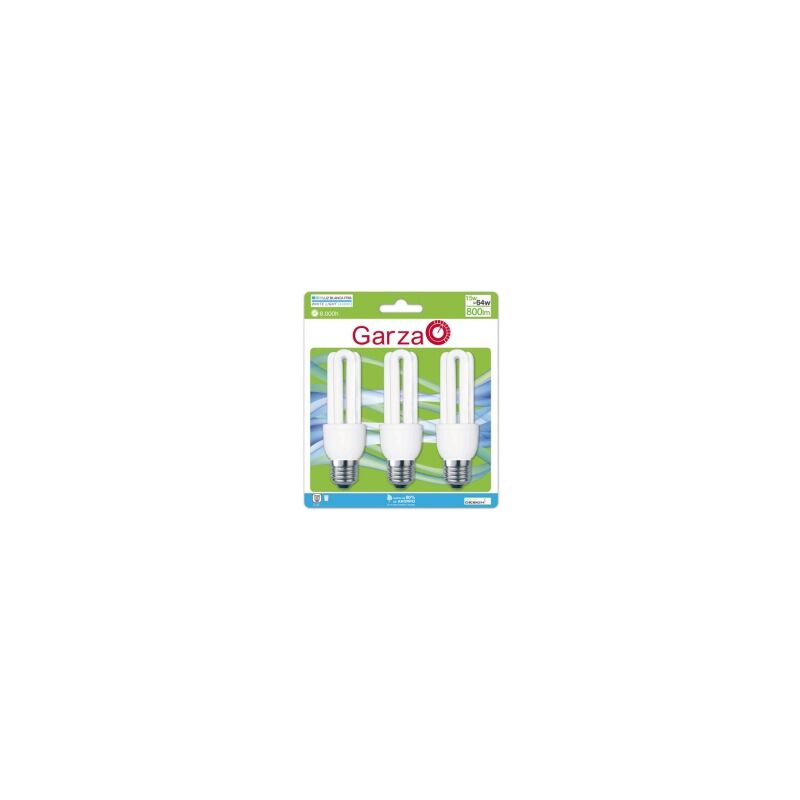 

400130 - Bombilla de ahorro formato stick T3, 15 W - Garza