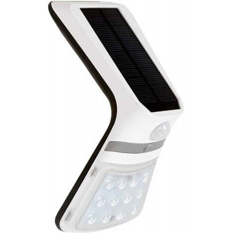 Garza -Aplique solar led 3,5w 430lm 6000k con sensor crepuscular y de movimiento