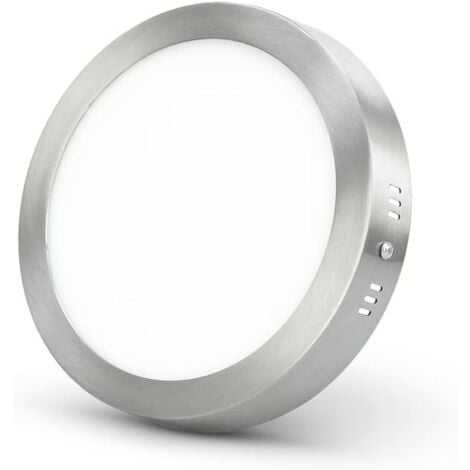 Garza Downlight Led circular superficie níquel 4000K Luz día