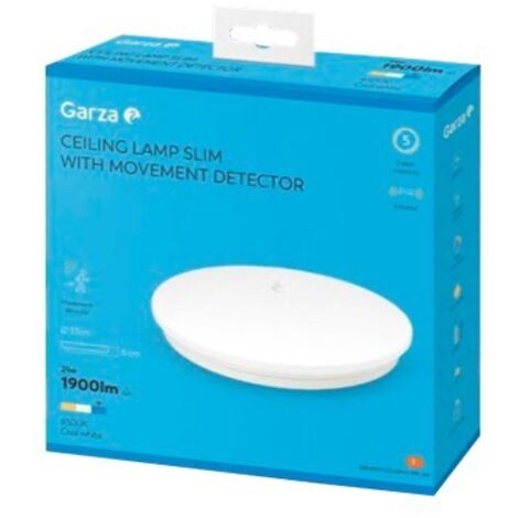 Garza Plafon led sensor movimiento ø330 24w 4000k Luz día