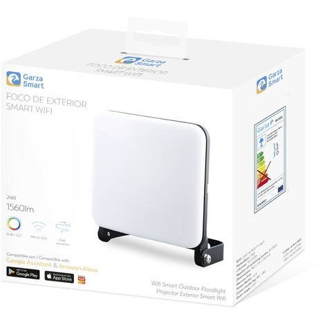 Garza ® Smarthome - Foco LED Inteligente Wifi 24W, Luz blanca regulable con cambio intensidad, temperatura y color. Programable, compatible con Amazon Alexa y Google Home.