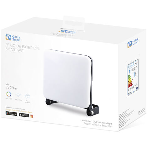 Garza ® Smarthome - Foco LED Inteligente Wifi 45W, Luz blanca regulable con cambio intensidad, temperatura y color. Programable, compatible con Amazon Alexa y Google Home.