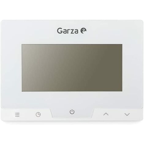 Garza - Termostato Digital Programable de pared, Controlador de temperatura para caldera y calefacción, Pantalla táctil