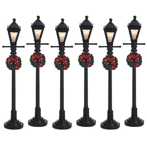 LEMAX Gas Lantern Street Lamp Set of 6 Cod. 64499