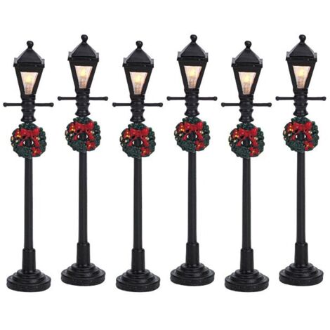 Gas Lantern Street Lamp Set of 6 Cod. 64499