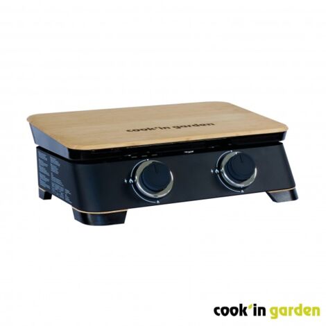 Gas-plancha 4000 w, emaillierte gusseisenplatte, 58,2 x 47 x 20 cm - Cook'in Garden - PG092