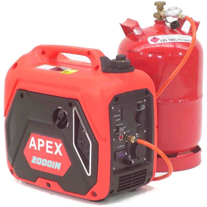 Image of Gas u. Benzin Generator Stromerzeuger 2000 lpg Stromaggregat Inverter 06291
