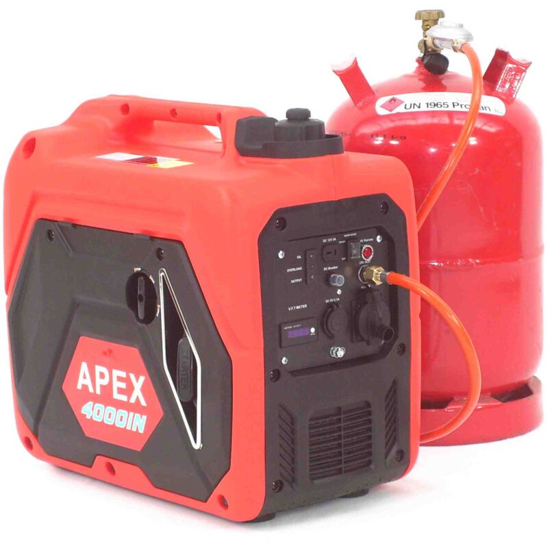 Image of Gas u. Benzin Generator Stromerzeuger 4000 lpg Stromaggregat Inverter 06292