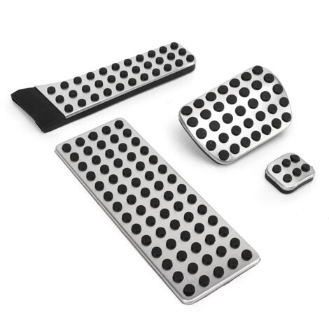 Gas- und Bremspedal-Set aus Edelstahl für AMG CES GLC SL Klasse W203 W222 W213 W205 – Rutschfest, einfache Montage (AT+ Ruhepedal).