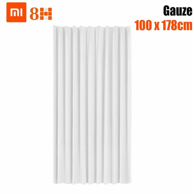 

Gasa para cortinas para sala de estar, dormitorio, cortinas para ventana, acabado solido, lavable, 1 panel,Gasa, 100 x 178 cm - 8H