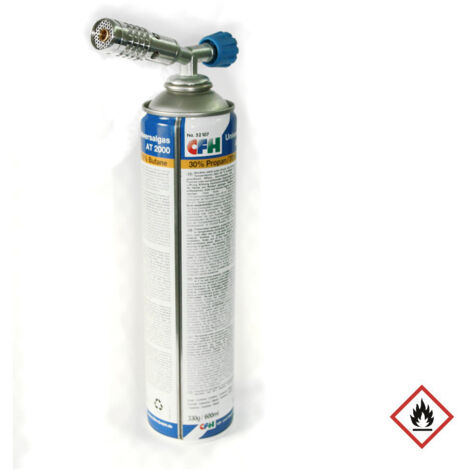 Gasbrennerflamme Lötkolben LM1750 Kartusche 600ml 1750°C CFH