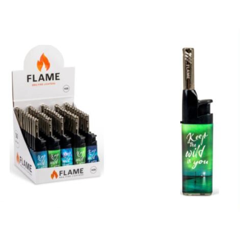 Gasfeuerzeug für Kerzen, kleine, kurze Flamme (12 cm), HZ8