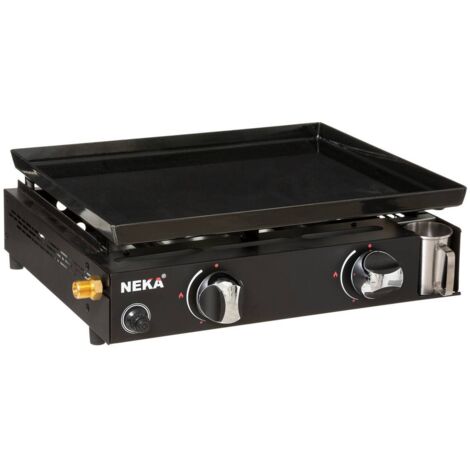 2-Flammen-Gasgrillplatte - 49 x 41 x 14 cm - Neka