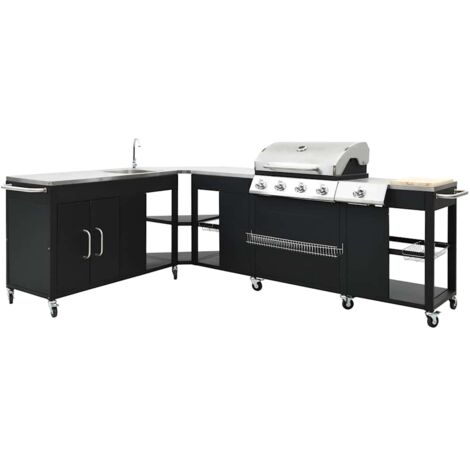 Gasgrill-Set 4+1 HOEK DE & AT Modell vidaXL