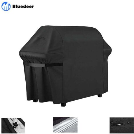 Gasgrillabdeckung, rechteckige Outdoor-Grillabdeckung 145 x 61 x 117 cm, wasserdichte 210D-Grillabdeckung, UV-beständig, passend für Weber, Holland, Jennair, Campingaz usw. Grill- und Grillabdeckung