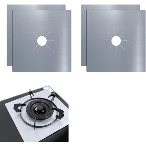 JALLERIA Gasherd-Abdeckung, Gasherd-Matte, Gasbrenner-Herd-Abdeckung, Gasherd-Schutz, 0,2 mm Schutzabdeckung für Kochfelder, Gasherd