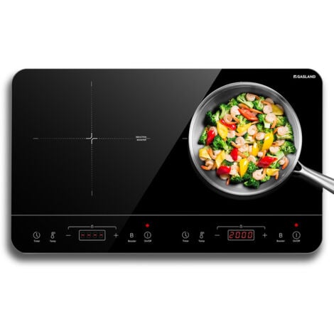 GASLAND CHEF GASLAND IH60BT Doppel Induktionskochplatte, 3500W Induktionskochfeld 2 Platten mit Sensor-Touch, 10 Temperaturstufen, 10 Leistungsstufen, Timer-Funktion, Sicherheitssperre, Energiesparend