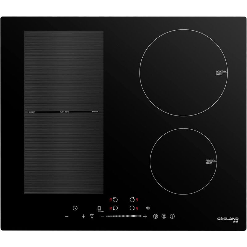 Gasland Chef - gasland Plaque de cuisson à induction Encastrée, Sécurité enfant/Boost/Pause - IH604BF - 4 zones - 7000W