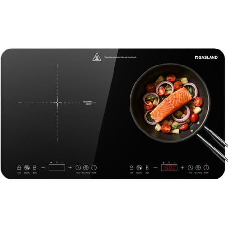 GASLAND CHEF GASLAND Tragbares Induktionskochfeld, 10 Leistungs-/Temperaturstufen, 180-Minuten-Timer - IH582BTA - 2 Zonen - 3500W