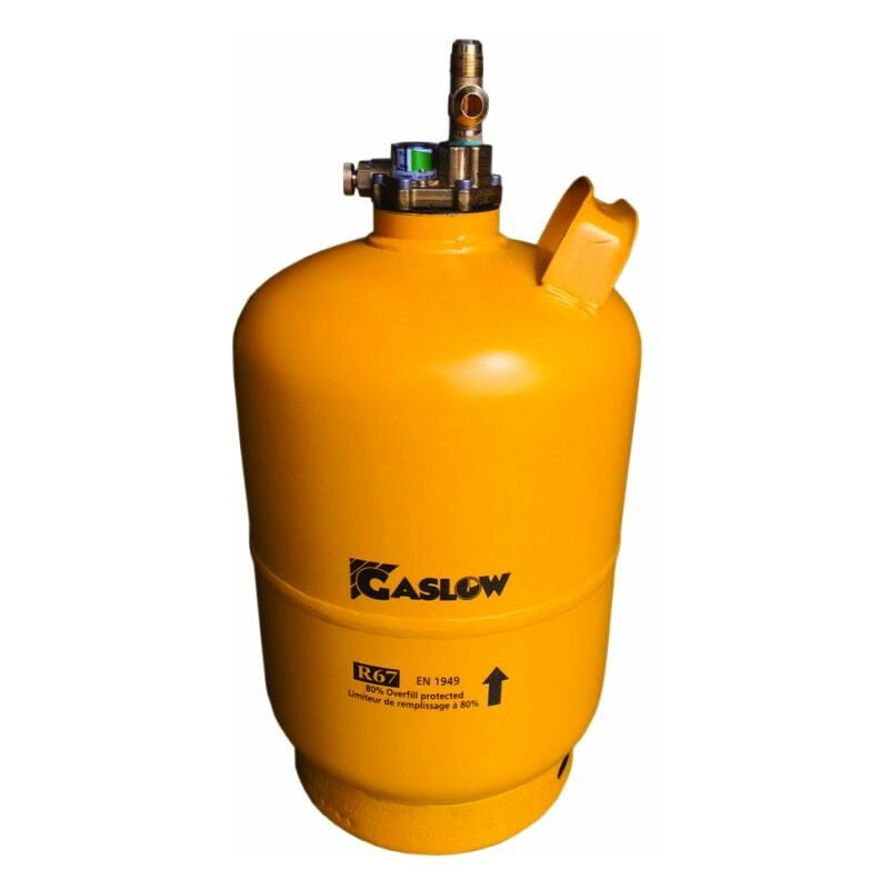 GASLOW Bouteille GPL Réservoir rechargeable R67 6kg/11.5L Camping Car