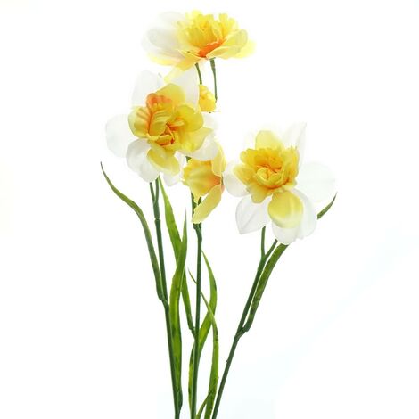 weiß - Top-Preisen 2 Kunstblumen zu Seite