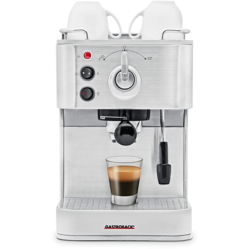 Image of Unbekannt - Gastroback 42606 freestanding Manual Espresso machine 1.5L Silver coffee maker - coffee makers (Freestanding, Espresso machine, 1.5 l,