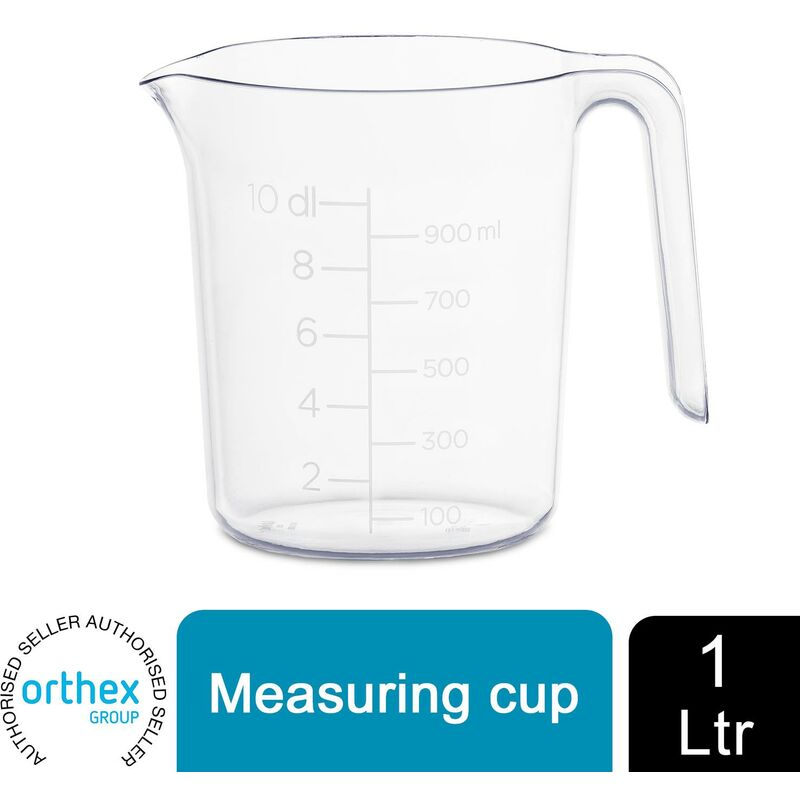 Clear Volume Markings Measuring Cup With An Easy-to-Pour Spout, 1 l - Gastromax