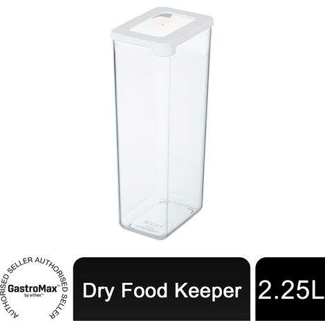 GastroMax Dry Food Keeper BPA Free & Airtight Storage Best for Spaghetti, 2,25 L