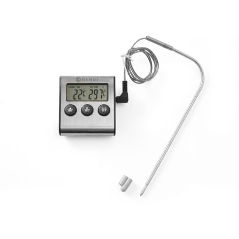 Gastronorm-Backthermometer mit Sonde und Timerfunktion - Hendi 271346