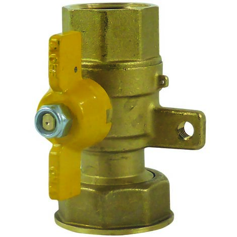 Gaszähler-Regalventil 1"1/4x1"