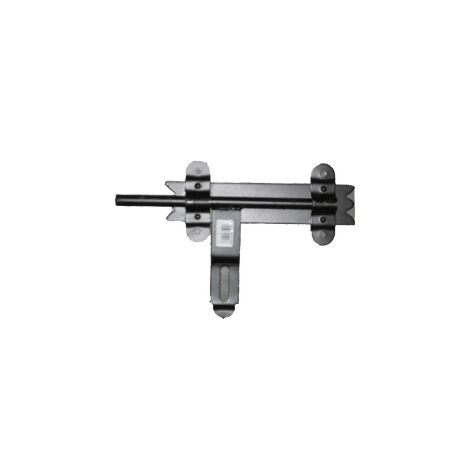GATE LATCH 300MM MEDIUM BLACK - ZAS BRA SRED