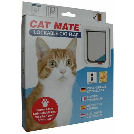 Gatera Pet Mate 19,2 x 20 cm Blanco 0035368003042 S6101737 Pet Mate