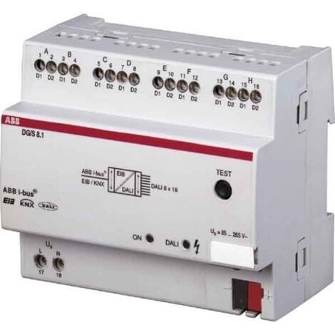 GATEWAY DALI 8 CANALES DIN 6 M NIESSEN DG/S 8.1