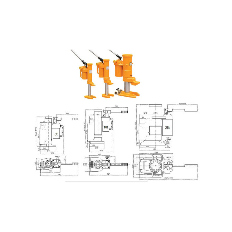 

Unicraft - Gatos elevadores de máquinas HMH 10