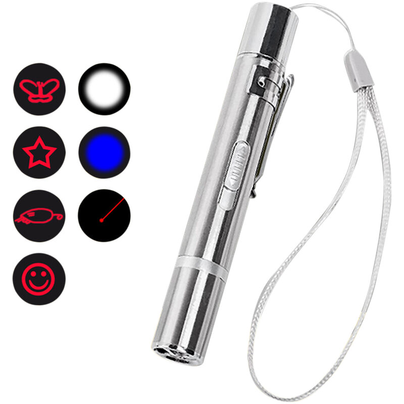 

Gato del juguete interactivo Penlight para gatos de interior Perro Cazador de pequenos juguetes luz de la varita de juguete para mascotas