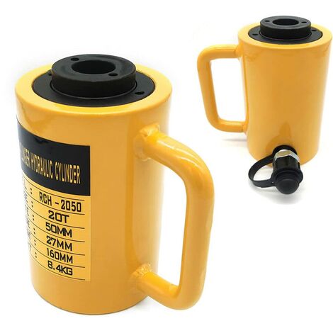 Gato hidráulico 20T Gato de pistón hueco Gato enderezador Diámetro 28 mm para edificios y puentes