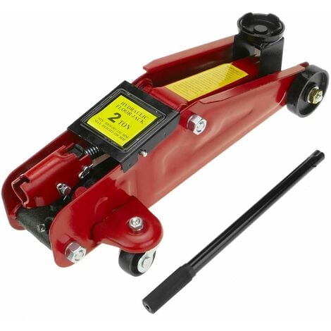Gato Hidraulico De Carretilla 2 Toneladas  Para Coche, Color Rojo,  Facil Transportar