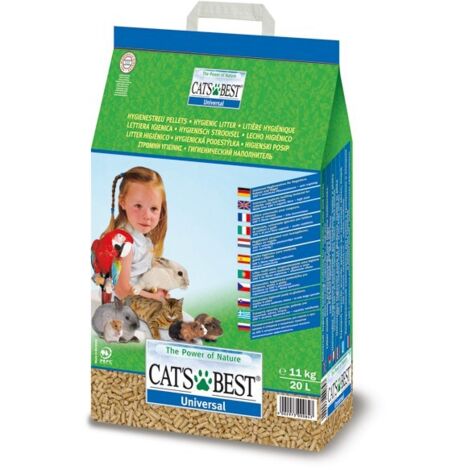 Gatti il miglior letto ecologico biodegradabile universale per conigli, gatti e piccoli roditori - 20 l