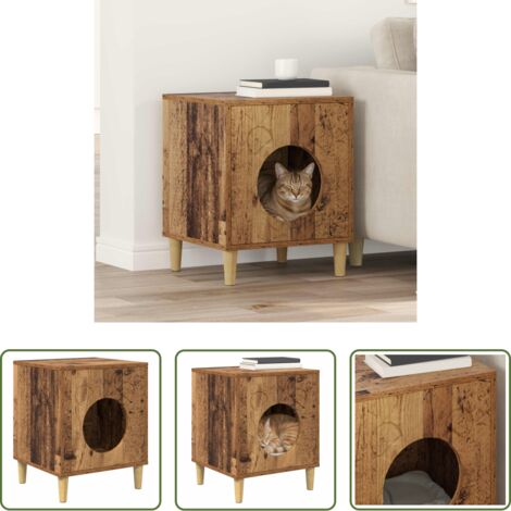 Gatto -  Casa per Gatti Legno vecchio 42,5 x 40 x 53 cm