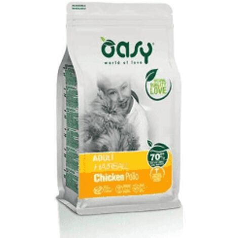 Gatto - Croccantini Hairball 300gr - 1,5 Kg OASY - size 300 gr