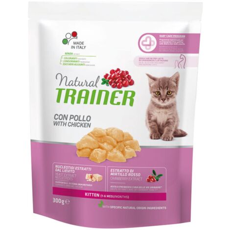 Gatto Kitten 300gr Pollo Bocconcini Natural Trainer