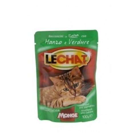Gatto - Manzo & Verdure Lechat Monge 100 gr
