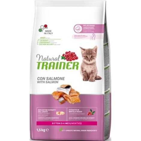 Gatto - Natural Trainer Kitten 1,5Kg Salmone