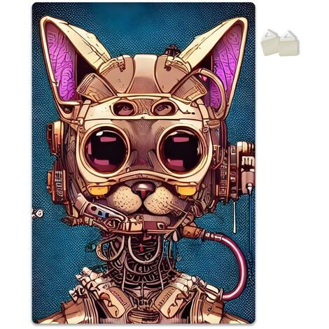 GATTO SPAZIALE - POSTER in PVC da 3mm - Misura: 70x100 cm