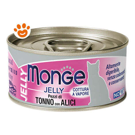 Gatto - Tonno & Alici Jelly Monge 80 gr